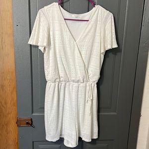 White romper from Maurice’s